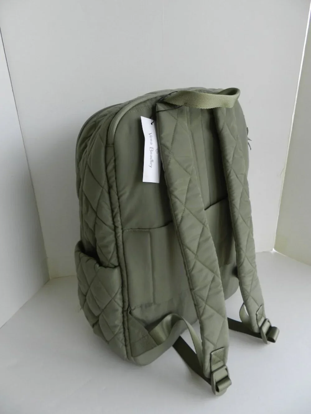 Vera Bradley Ultralight Essential LARGE Backpack Laptop Backpack in Sage